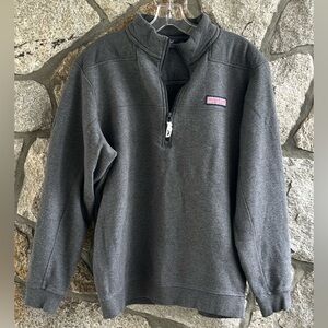 Vineyard Vines 1/4 Zip Sweatshirt – Unisex XL – Grey Blue – Gently Used
